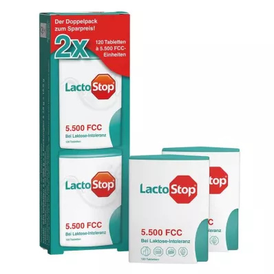 Lactostop 5500 FCC tablettide klikijaotur topeltpakend, 2x120 tk