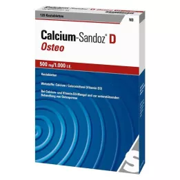 CALCIUM SANDOZ D Osteo 500 mg/1000 I.E. närimistablett, 120 tk