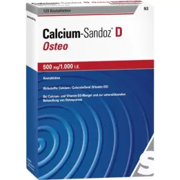 CALCIUM SANDOZ D Osteo 500 mg/1000 I.E. närimistablett, 120 tk