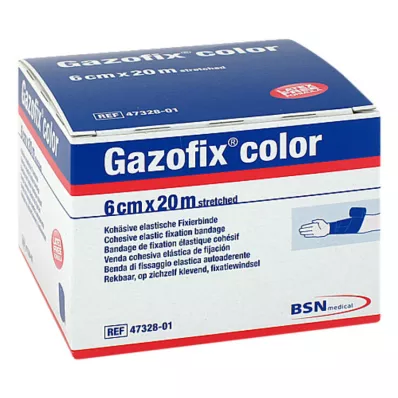 Gazofix värvi fikseeriv side kohesiiv 6 cmx20 m sinine, 1 tk