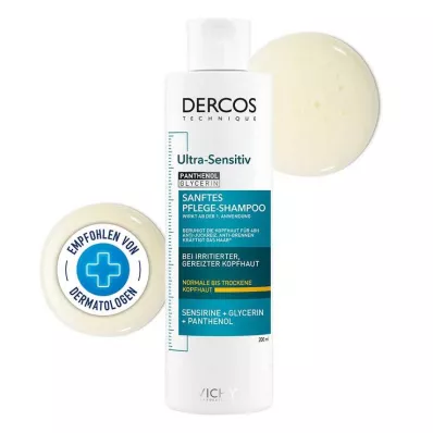 Vichy Dercos Ultra-Sensitive šampoon kuivale nahale, 200 ml