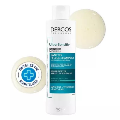 Vichy Dercos Ultra-Sensitive šampoon rasusele nahale, 200 ml