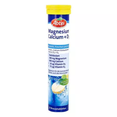 Abtei Magnesium Calcium+d3 kihisevad tabletid (15 tükki)