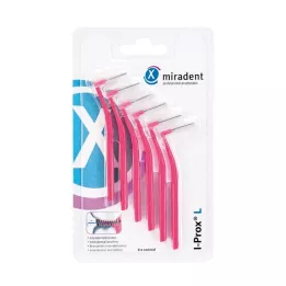 MIRADENT Interdentaalhari I-Prox L 0,4 mm roosa, 6 tk