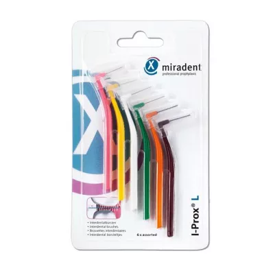 MIRADENT Interdentalhari I-Prox L assortii, 6 tk