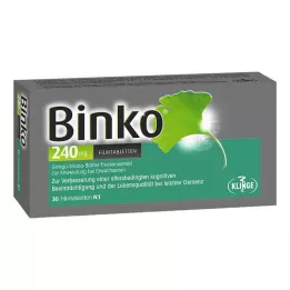 BINKO 240 mg õhukese polümeerikattega tabletid, 30 tk