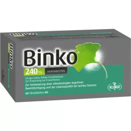 BINKO 240 mg õhukese polümeerikattega tabletid, 60 tk