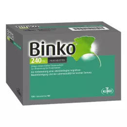 BINKO 240 mg õhukese polümeerikattega tabletid, 120 tk