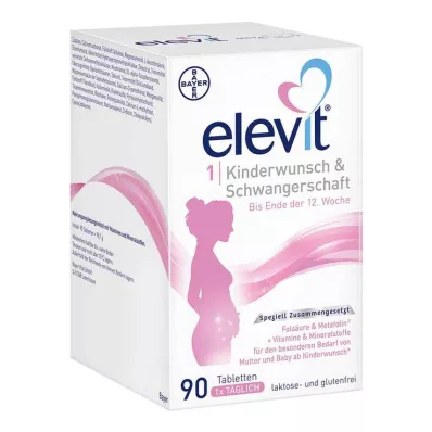 Elevit 1 Fertility &amp; Rasedustabletid, 90 tk