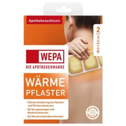 WÄRMEPFLASTER Kaela/seljaosa 8,5x28,5 cm WEPA, 2 tk