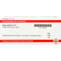 HEPAR SULFURIS D 12 ampulli, 8X1 ml