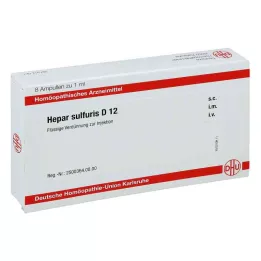 HEPAR SULFURIS D 12 ampulli, 8X1 ml