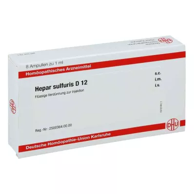 HEPAR SULFURIS D 12 ampulli, 8X1 ml
