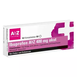 IBUPROFEN AbZ 400 mg akuutsed õhukese polümeerikattega tabletid, 10 tk