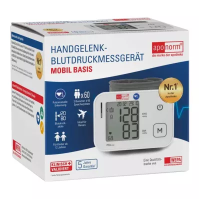 APONORM Vererõhumõõtja mobiilne põhiline randmele, 1 tk