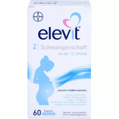 ELEVIT 2 raseduse pehmet kapslit, 60 tk