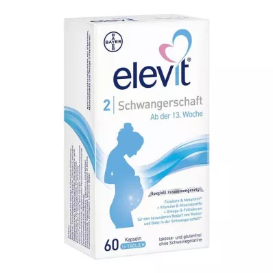 Elevit 2 raseduspehmed kapslid, 60 tk Elevit 2 raseduspehmed kapslid, 60 tk