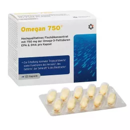 OMEGAN 750 pehmet kapslit, 120 tk