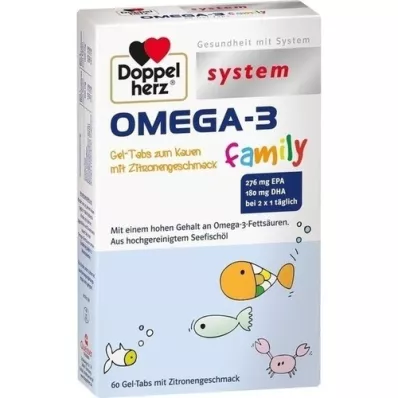 DOPPELHERZ Omega-3 geeltabletid peresüsteem, 60 tk