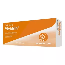 CETIRIZIN Vividrin 10 mg õhukese polümeerikattega tabletid, 7 tk