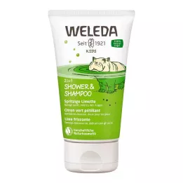 WELEDA Laste 2in1 dušš &amp; Šampoon kirbe laim, 150 ml