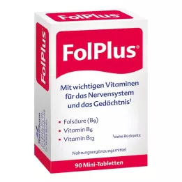 FOLPLUS Õhukese polümeerikattega tabletid, 90 tk