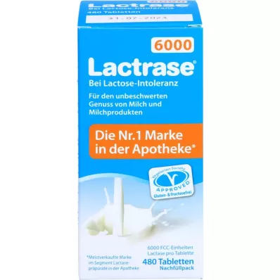 LACTRASE 6,000 FCC Tbl.click dosaatori täitmine, 480 tk