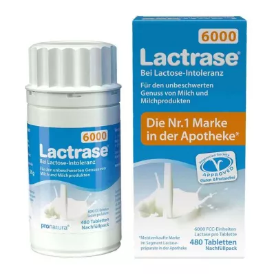 LACTRASE 6,000 FCC Tbl.click dosaatori täitmine, 480 tk