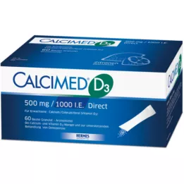 CALCIMED D3 500 mg/1000 I.U. Direct Graanulid, 60 tk