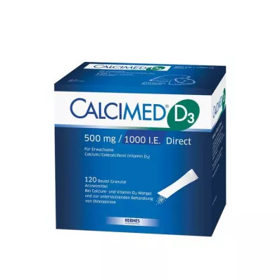 CALCIMED D3 500 mg/1000 I.U. Direct Graanulid, 120 tk