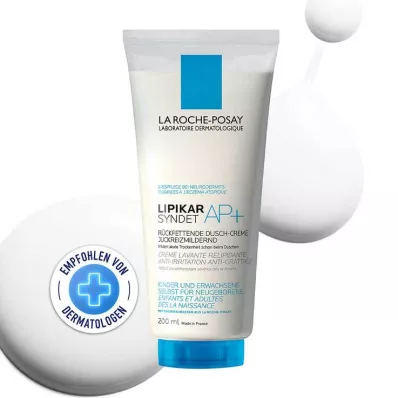 La Roche-Posay Lipikar Syndet AP+ puhastuskreemgeel, 200 ml