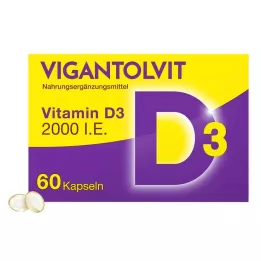 VIGANTOLVIT 2000 I.U. D3-vitamiini pehmed kapslid, 60 tk