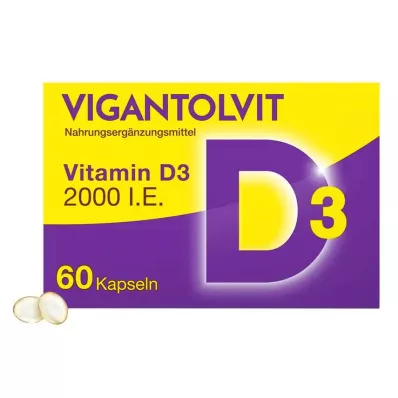 Vigantolvit 2000 IU D3-vitamiini pehmekapslid, 60 tk