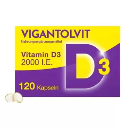 VIGANTOLVIT 2000 I.U. D3-vitamiini pehmed kapslid, 120 tk