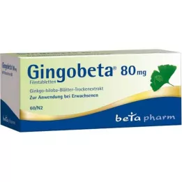 GINGOBETA 80 mg õhukese polümeerikattega tabletid, 60 tk