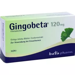 GINGOBETA 120 mg õhukese polümeerikattega tabletid, 30 tk