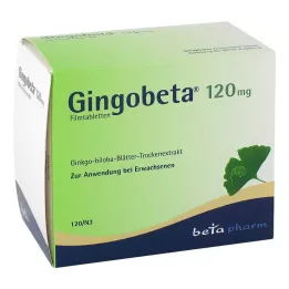 GINGOBETA 120 mg õhukese polümeerikattega tabletid, 120 tk