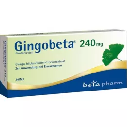 GINGOBETA 240 mg õhukese polümeerikattega tabletid, 30 tk