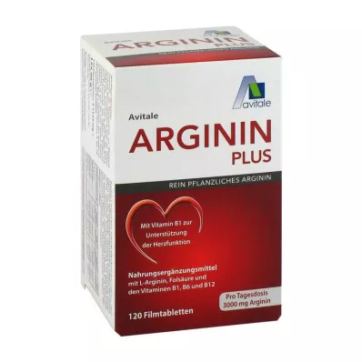 ARGININ PLUS Vitamiin B1+B6+B12+foolhape õhukese polümeerikattega tabletid, 120 tk ARGININ PLUS Vitamiin B1+B6+B12+foolhape õhukese polümeerikattega tabletid, 120 tk