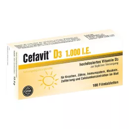 Cefavit D3 1000 RÜ õhukese polümeerikattega tabletid, 100 tk
