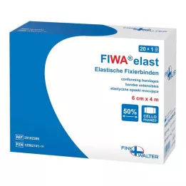 FIXIERBINDE elastne 6 cmx4 m tsellofaan, 1 tk
