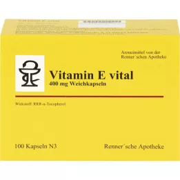VITAMIN E VITAL 400 mg Rennersche Apotheke Soft C., 100 tk
