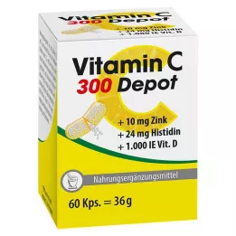 VITAMIN C 300 Depot+tsink+histidiin+D kapslid, 60 kapslit