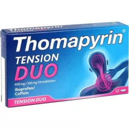 THOMAPYRIN TENSION DUO 400 mg/100 mg õhukese polümeerikattega tabletid, 12 tk