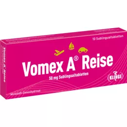 VOMEX A Reise 50 mg suukaudsed tabletid, 10 tk
