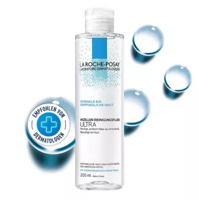 La Roche-Posay Micellar Cleansing Fluid Ultra tundlikule nahale, 200 ml