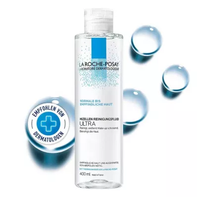 La Roche-Posay Micellar Cleansing Fluid Ultra tundlikule nahale, 400 ml