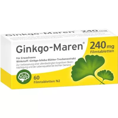 GINKGO-MAREN 240 mg õhukese polümeerikattega tabletid, 60 tk