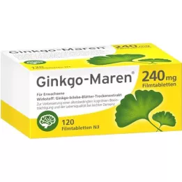 GINKGO-MAREN 240 mg õhukese polümeerikattega tabletid, 120 tk