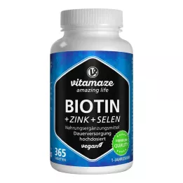 BIOTIN 10 mg suures annuses+tsink+selenium tabletid, 365 tk